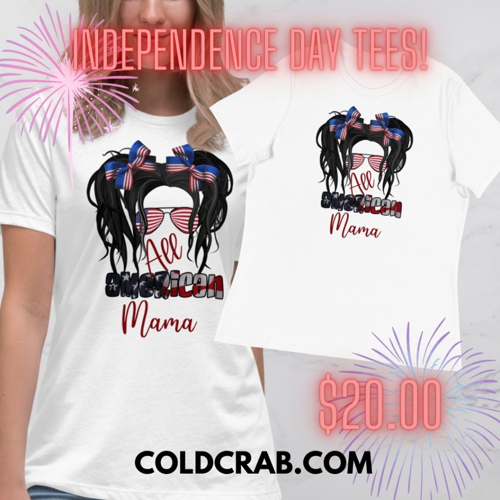 🇺🇲All American MAMA Tees Independence Day Shirts